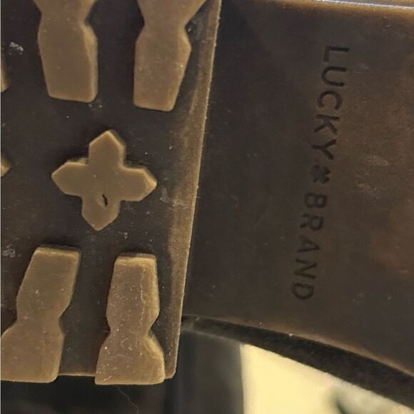 LUCKY BRAND Gray Harleen Suede Over Knee Riding Boots Size 8 - Picture 9 of 12